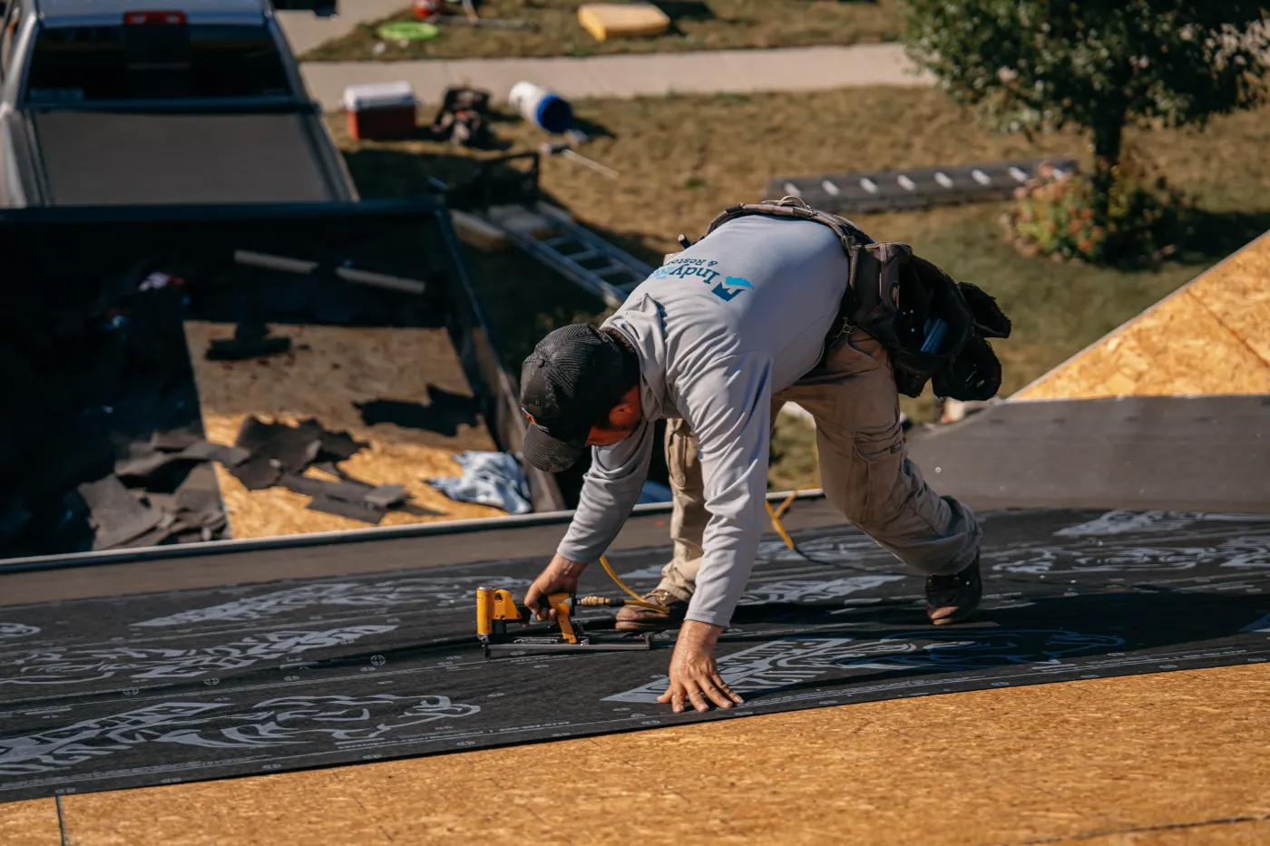 Commercial roof inspection documented in Harvest Meadows